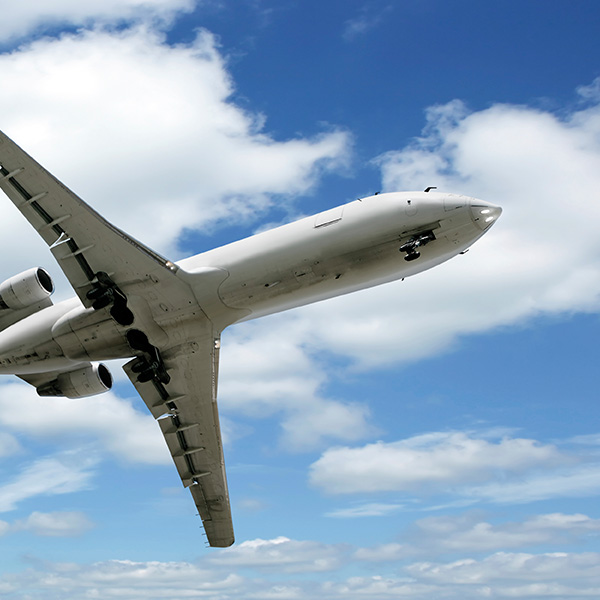Photo of a flying aircraft